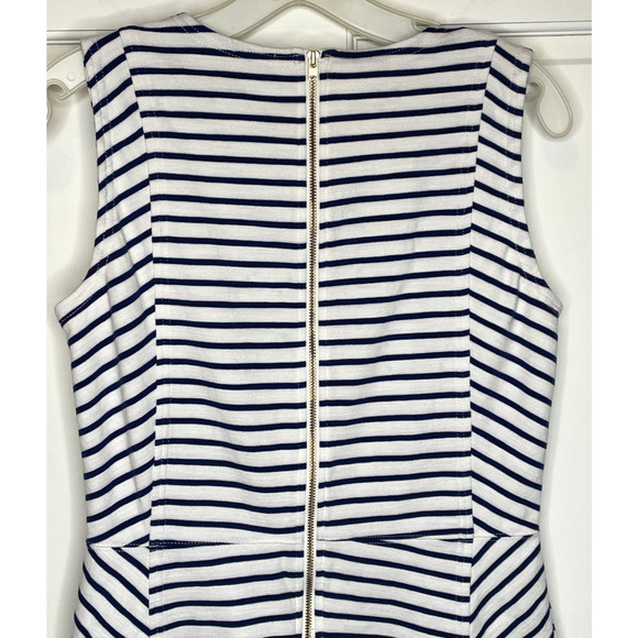 J Crew Women's Striped Fit and Flare Dress Size 2 Resort Nautical Preppy - Picture 5 of 16